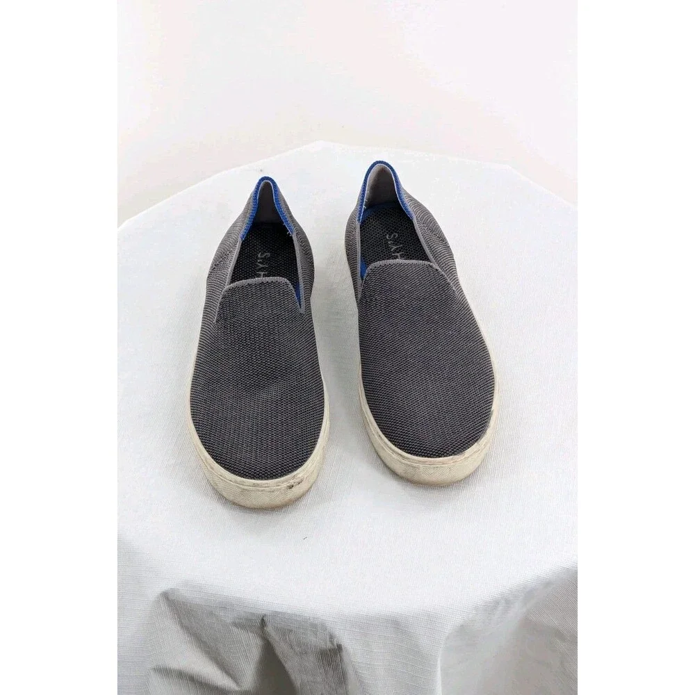 Rothys The Original Slip On Sneakers Womens Size 7.5 Shoes Grey Round Toe Casual